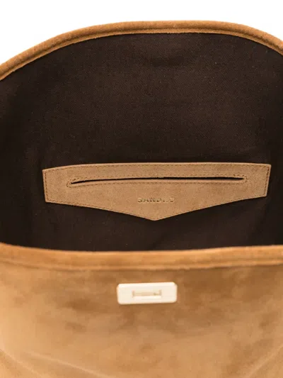 Sandro フリンジ スエードハンドバッグ