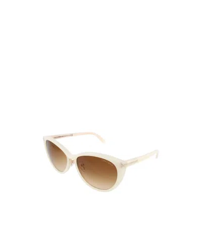 Tom Ford Oval Sunglasses In Brown