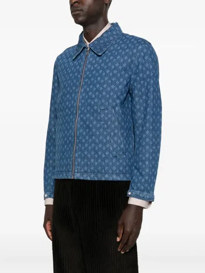 Sandro ジップアップ デニムジャケット In Blue