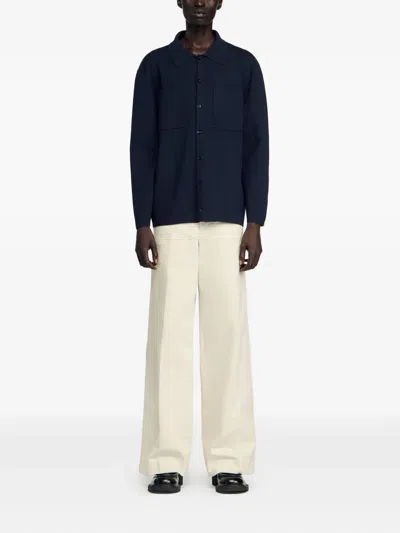 Sandro ロングスリーブ カーディガン In Blue