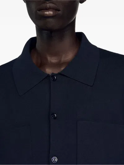 Sandro ロングスリーブ カーディガン In Blue