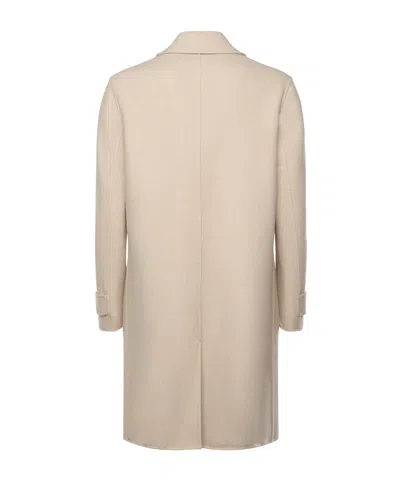 Eleventy Platinum Man Coat Beige Size 38 Wool In Neutral