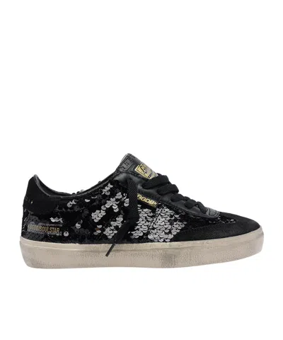 Golden Goose Synthetic Fabric And Leather Running Sneakers In Black