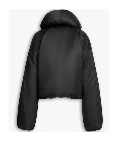 Alaïa Taffeta Padded Bomber Jacket In Black