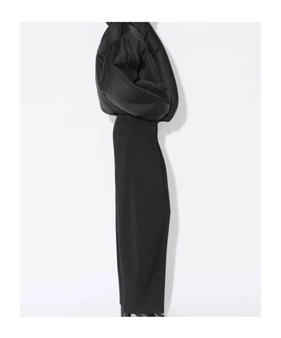 Alaïa Taffeta Padded Bomber Jacket In Black