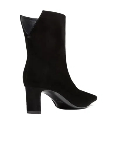 Khaite Refined Mini Ankle Boots With Sleek Blade Heel In Black