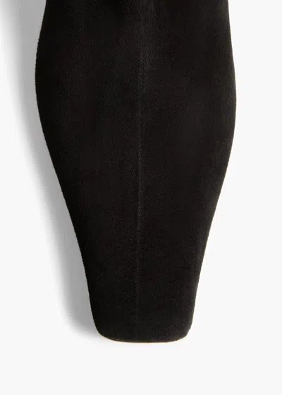 Khaite Refined Mini Ankle Boots With Sleek Blade Heel In Black