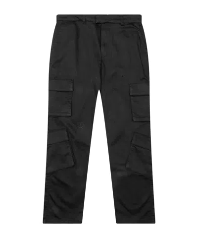 Represent Cargo Trousers Featuring Multiple Pockets In Black