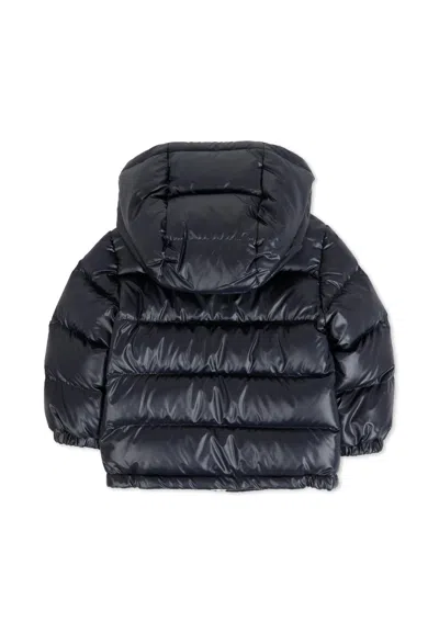 Moncler Long-sleeved Down Jacket In Blue