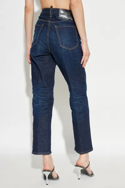 Dsquared2 Belt Loop Denim Trousers In Blue