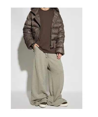 Rick Owens Drkshdw Wide-leg Trousers With Side And Back Pockets In Green