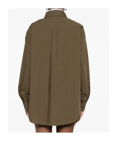 The Frankie Shop Button-down Chest-pocket Shirt In Green