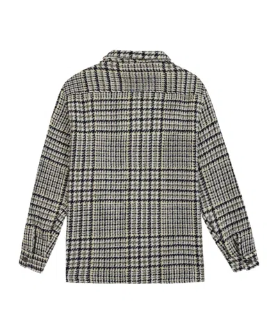 Maison Labiche Houndstooth Pattern Shirt In Gray