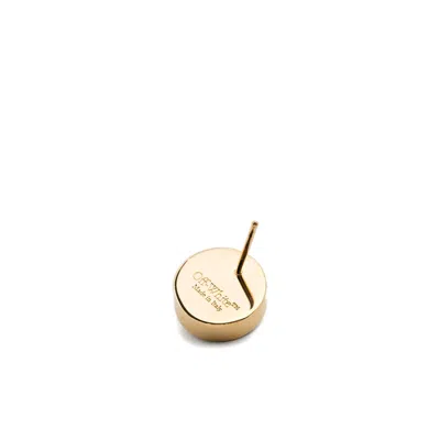 Off-white Round Arrow Earrings In Gold