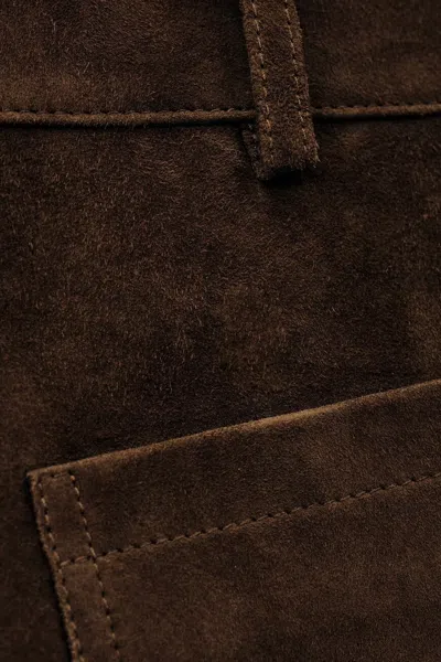 Bash Wide-leg Casual Pants In Brown