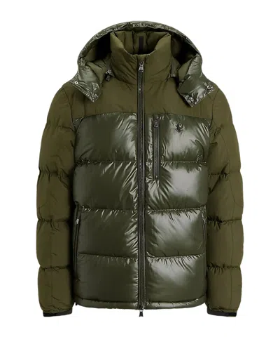 Polo Ralph Lauren Military Green Down Jacket In Green
