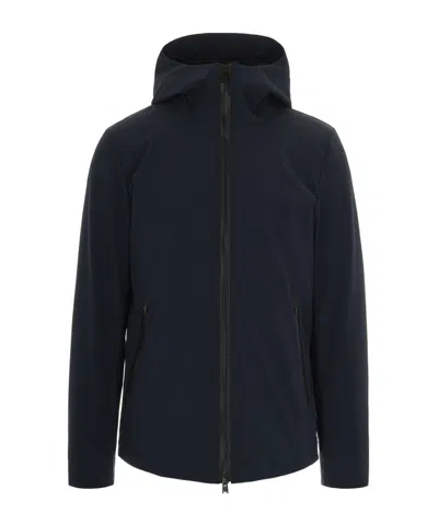 Woolrich Giubbino Soft Shell Pacific Blu In Blue