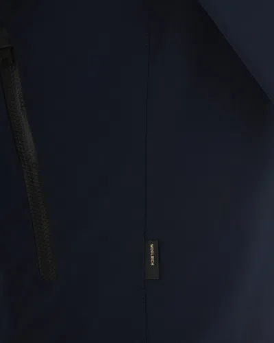 Woolrich Giubbino Soft Shell Pacific Blu In Blue