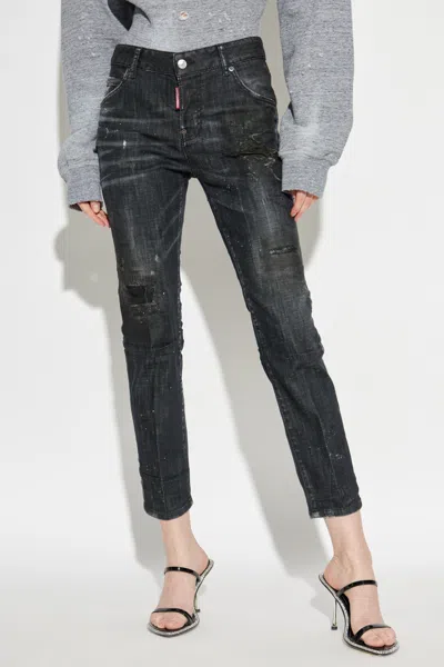 Dsquared2 Nirvana Jeans In Black