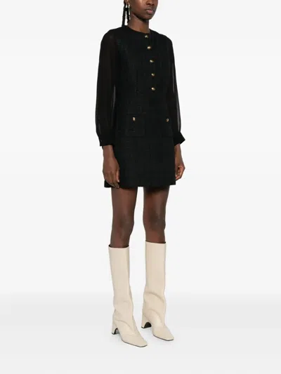 Sandro ボタンディテール ミニドレス In Black