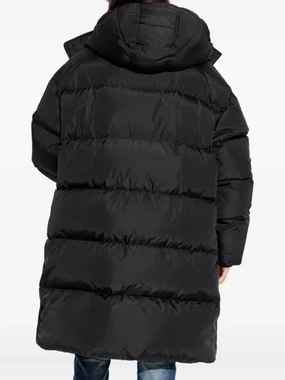 Dsquared2 フーデッド キルティングコート In Black