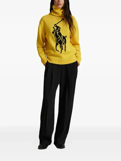 Polo Ralph Lauren Women's Turtle Neck Sweater In Yellow