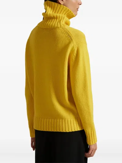 Polo Ralph Lauren Women's Turtle Neck Sweater In Yellow