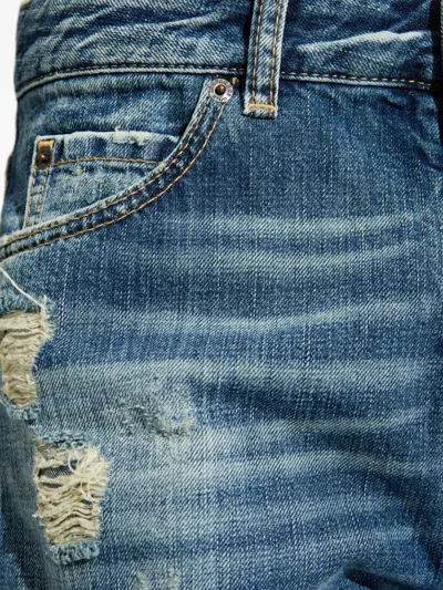 Dsquared2 Belt Loop Denim Trousers In Blue