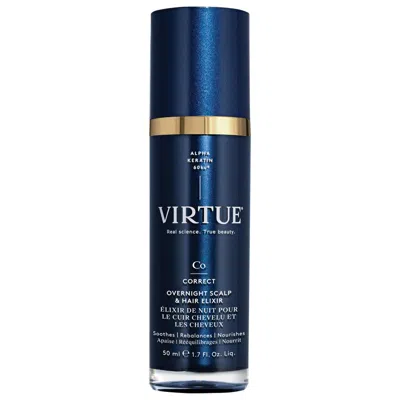 Virtue Overnight Scalp & Hair Elixir In Blue