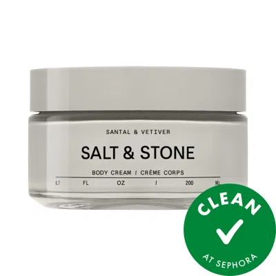 Salt & Stone Bergamot Hinoki Body Cream In Gray