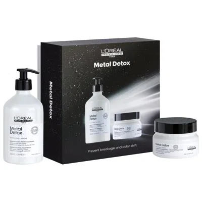 L'oreal Professionnel Metal Detox Hair Gift Set In Black