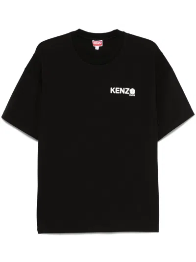 Kenzo Logo Short-sleeved T-shirt In Black