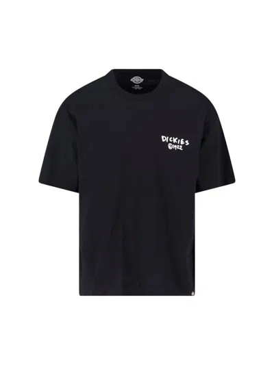 Dickies Logo-detail Crew-neck T-shirt In Black