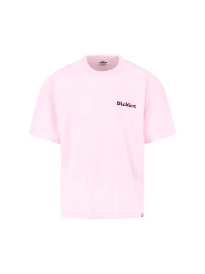 Dickies Logo-detail Short-sleeve T-shirt In Pink
