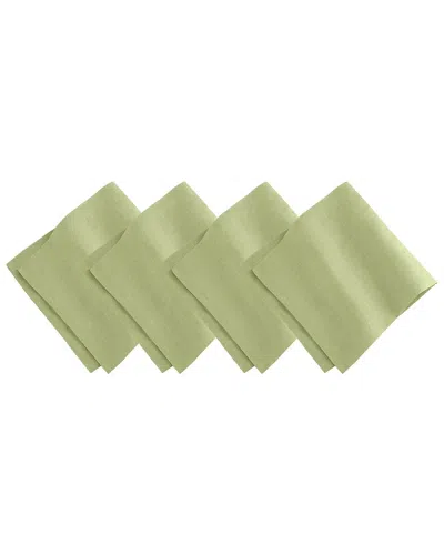 Villeroy & Boch Set Of 4 La Classica Luxury Linen Fabric Napkins In Green