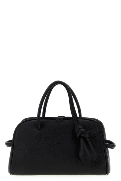 Jacquemus Le Petit Turismo Grain Leather Bag In Black