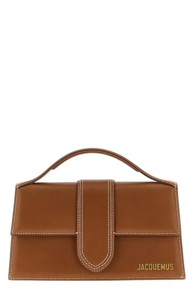 Jacquemus Le Bambino Leather Tote Bag In Light Brown 2