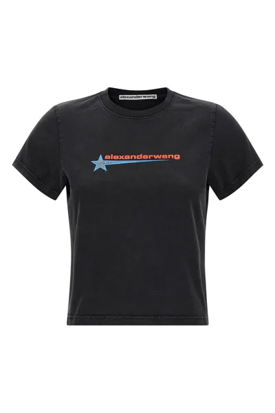Alexander Wang T-shirt With Logo In Black