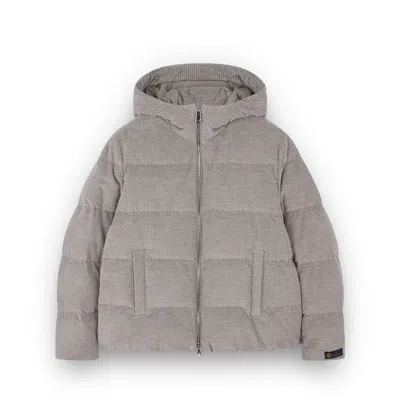 Paul & Shark Cashmere And Cotton Velvet Jacket In Neutral