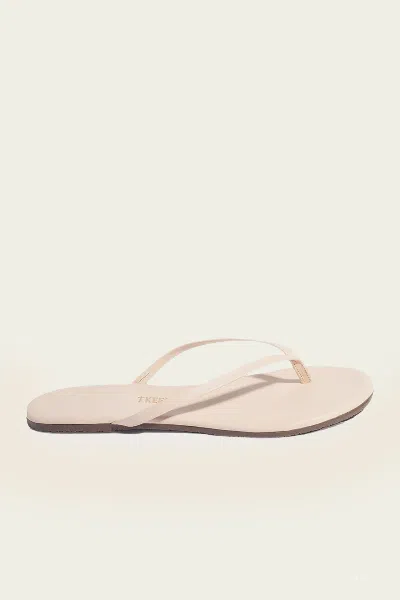 Tkees Lily Foundation Matte Flip Flops In Linen In White