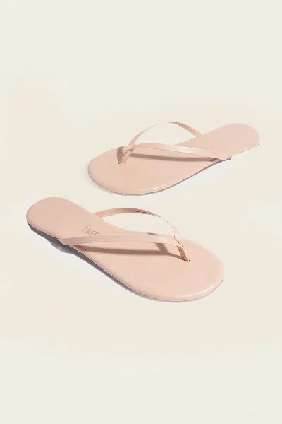 Tkees Lily Foundation Matte Flip Flops In Linen In White