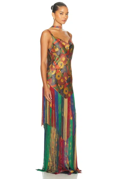 Bode Fruit Pit Dress In Multi