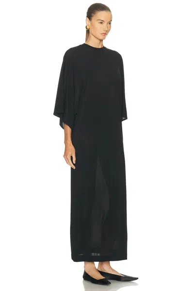 House Of Dagmar Jersey Kimono Dress In Black