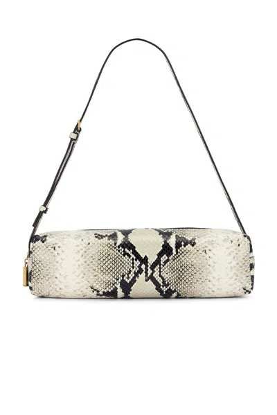Khaite Kye Micro Snake-effect Leather Shoulder Bag In Neutral