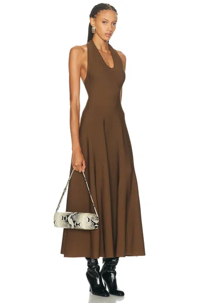 Khaite Kye Micro Snake-effect Leather Shoulder Bag In Neutral