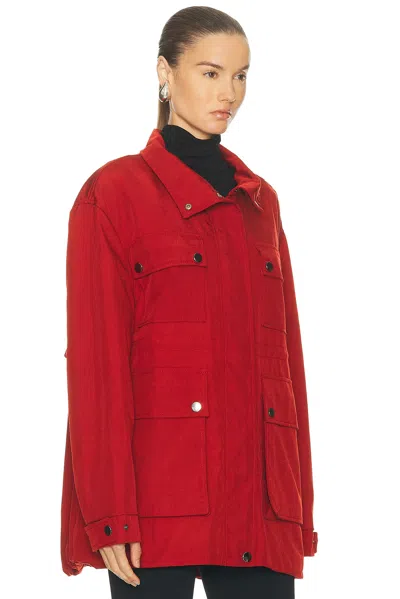 Sev Technical Pockets Jacket In Red