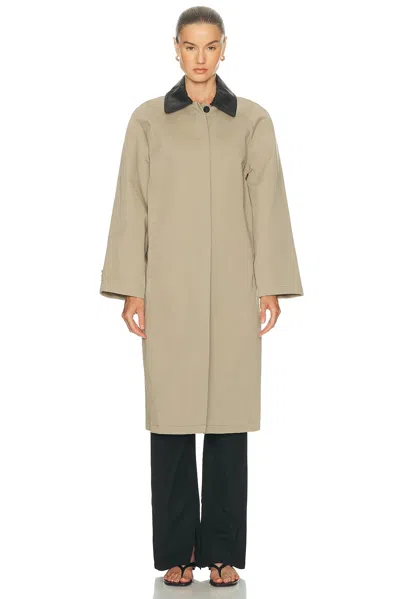 Staud Jackson Long Coat In Neutral