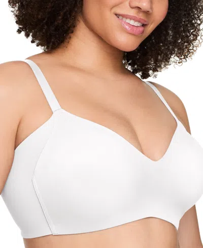 Warner's Seamless T-shirt Wireless Full Coverage Bra Rm3061a In White