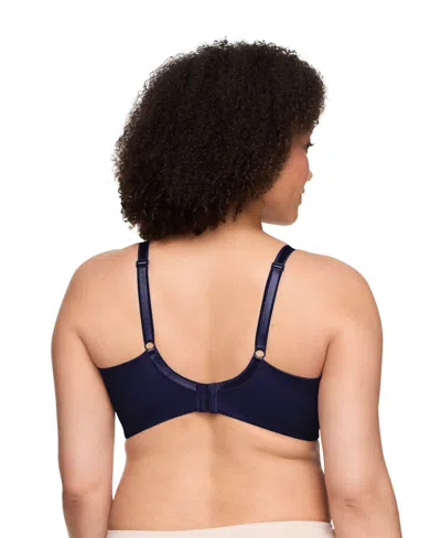 Warner's Seamless T-shirt Wireless Full Coverage Bra Rm3061a In Blue