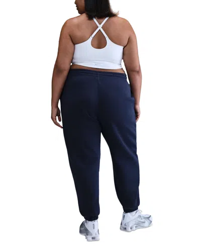 Nike Sportswear Plus Size Phoenix Fleece High-waist Oversized Sweatpants In Blue